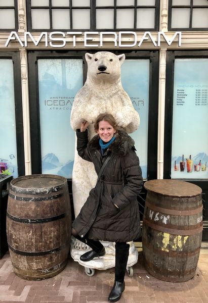 Der Eisbär und ich verstehen uns schon einmal ganz gut. Die Expedition kann beginnen.